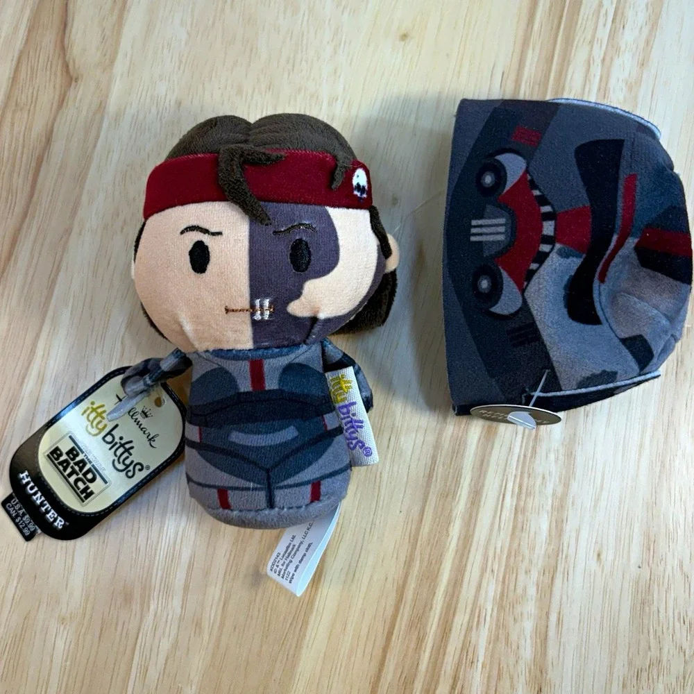 Hallmark itty bittys Star Wars Bad Batch Hunter Plush Removable Helmet KDD2143